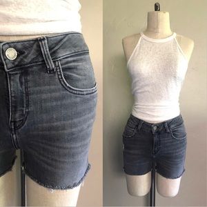 ZARA GRAY DENIM CUTOFF SHORTS - S/4